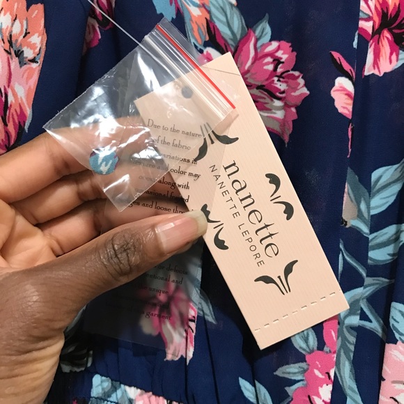 NWT Nanette Lepore Floral Highlow Dress Size 4 - Picture 7 of 7